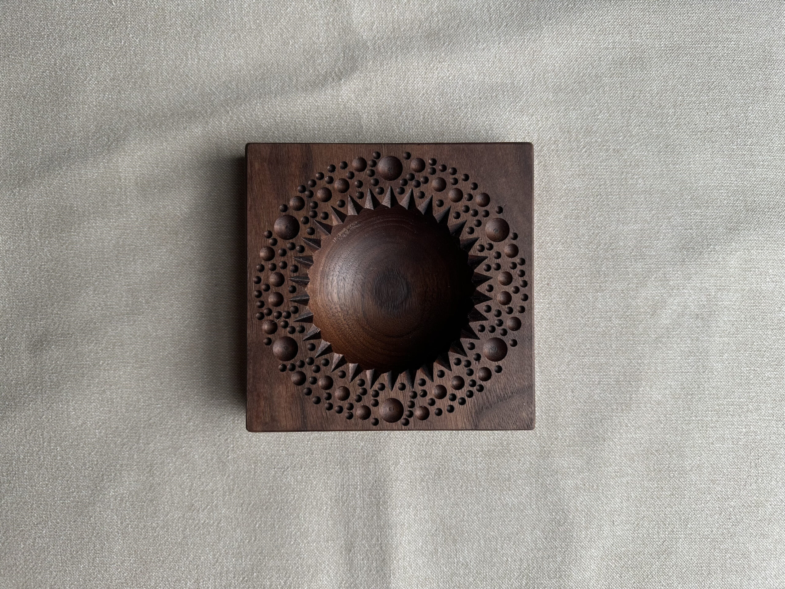 Cast Iron Wood Scraper - Walnut