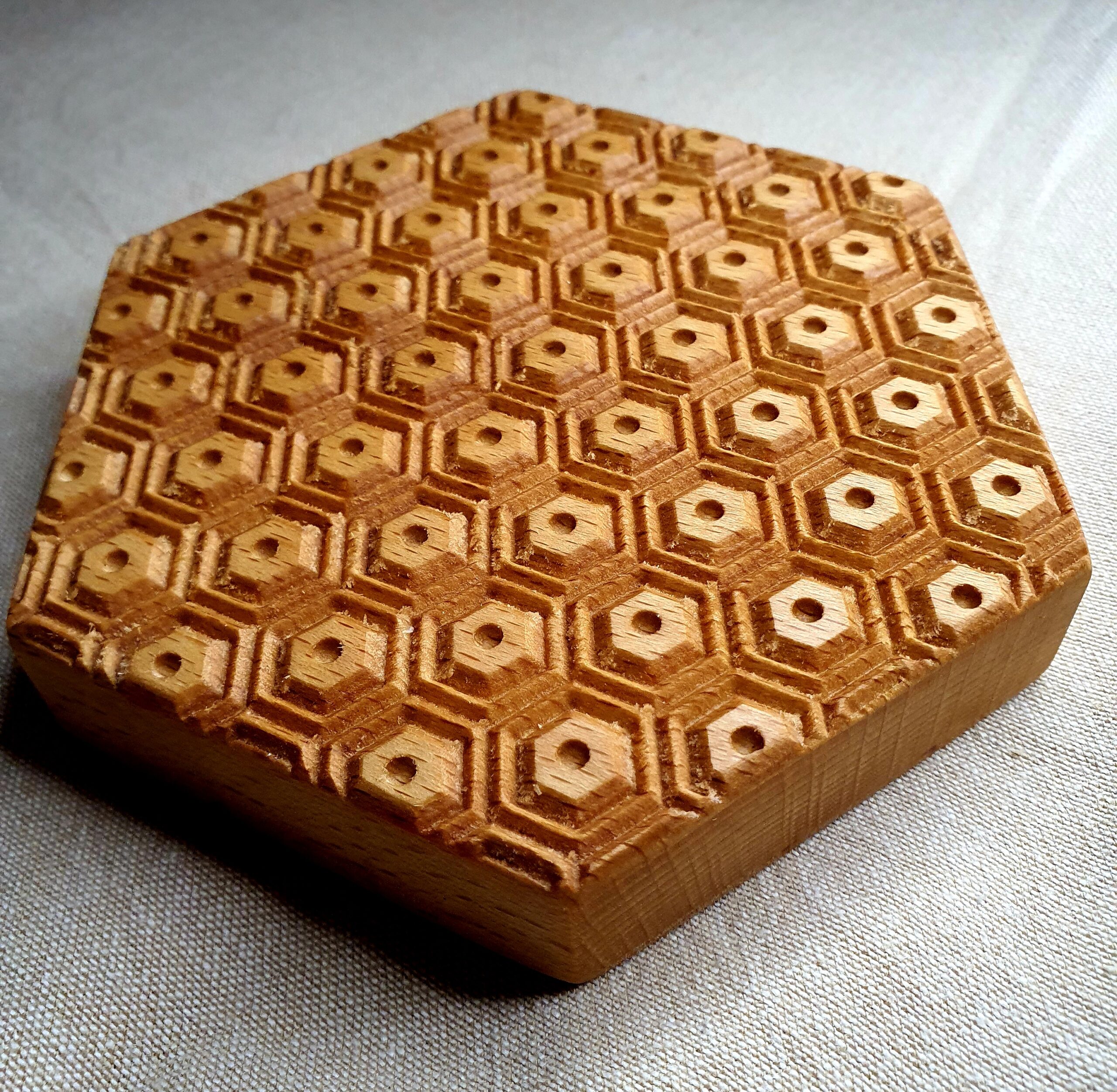 Wooden Hexagon Pasta Board Valuable Addition to Your Kitchen
